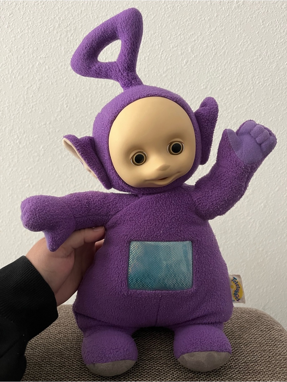 2002 Teletubbies Talking Tinky Winky plush toy (TESTED & WORKS)